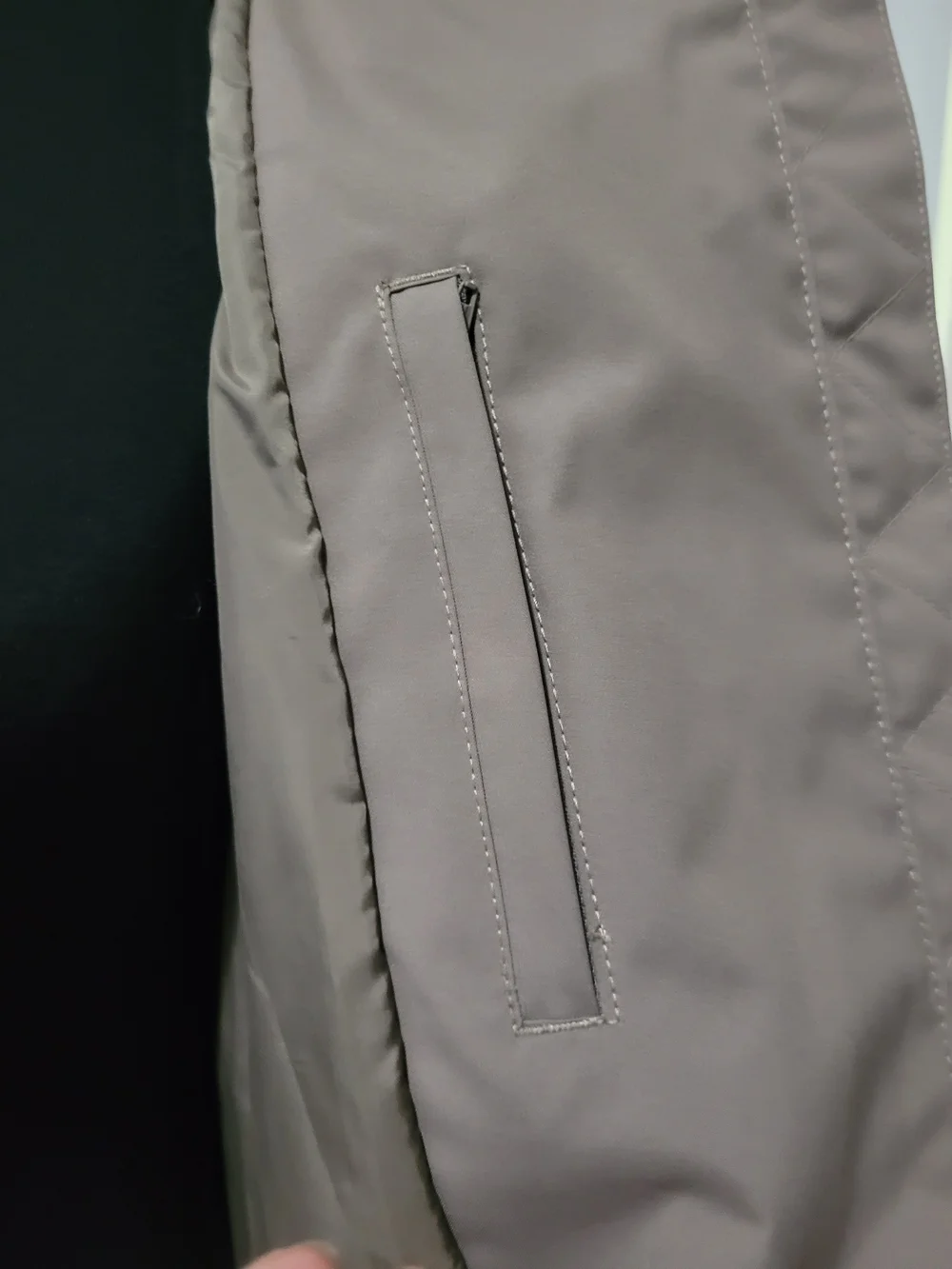 Frank & Oak Minimalist Short Puffer Jacket , Taupe, XS - Picture 7 of 16